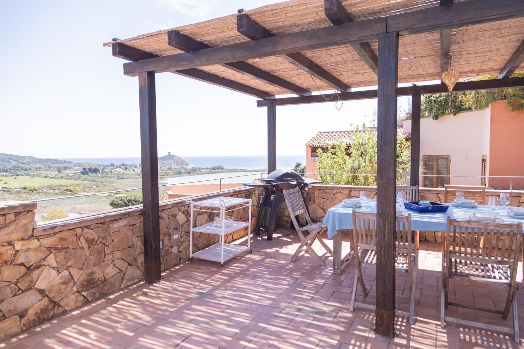 Residenza Del Barone Villa Zoe Chia - Vista Mare Eksteriør bilde