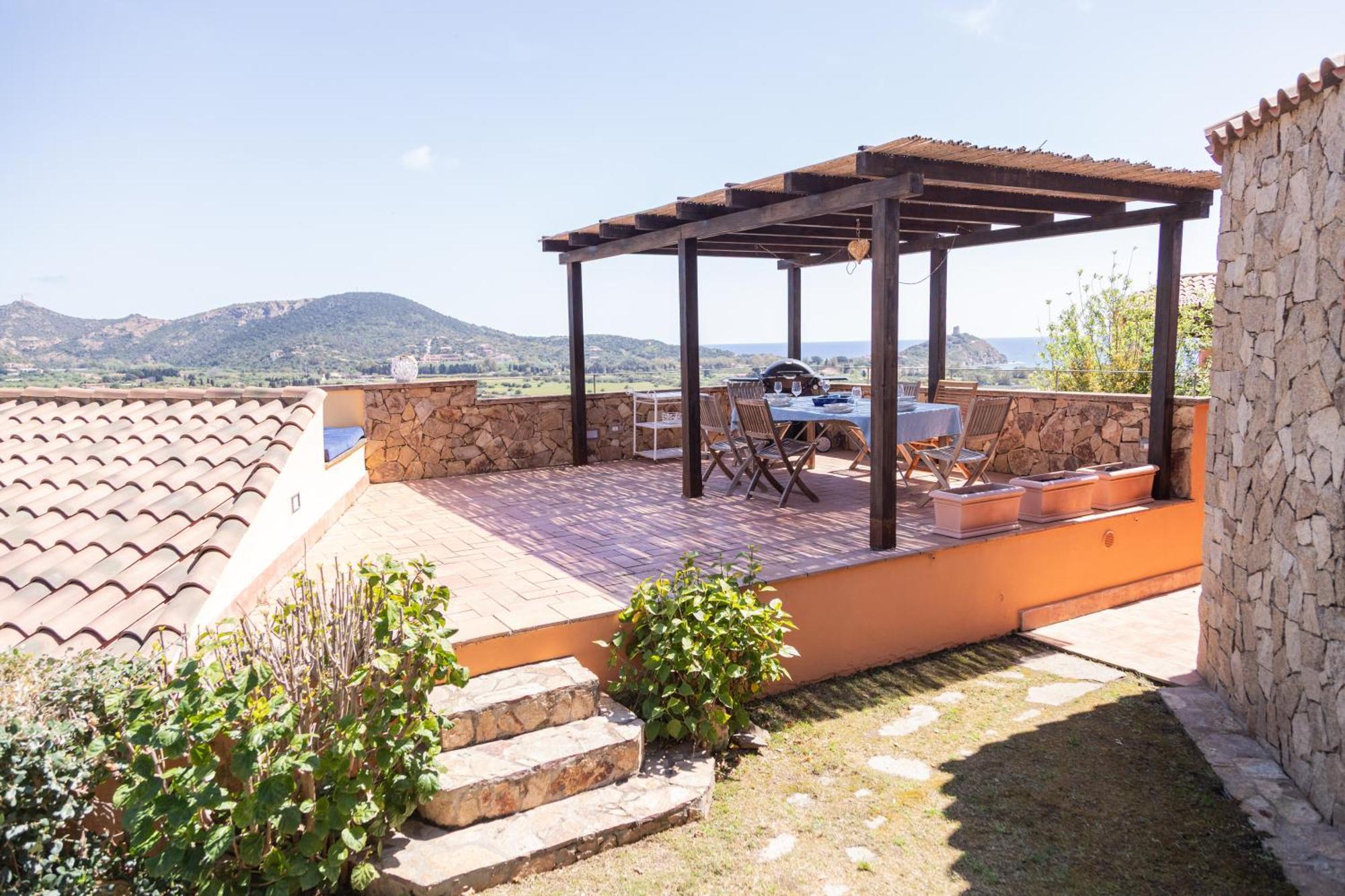 Residenza Del Barone Villa Zoe Chia - Vista Mare Eksteriør bilde